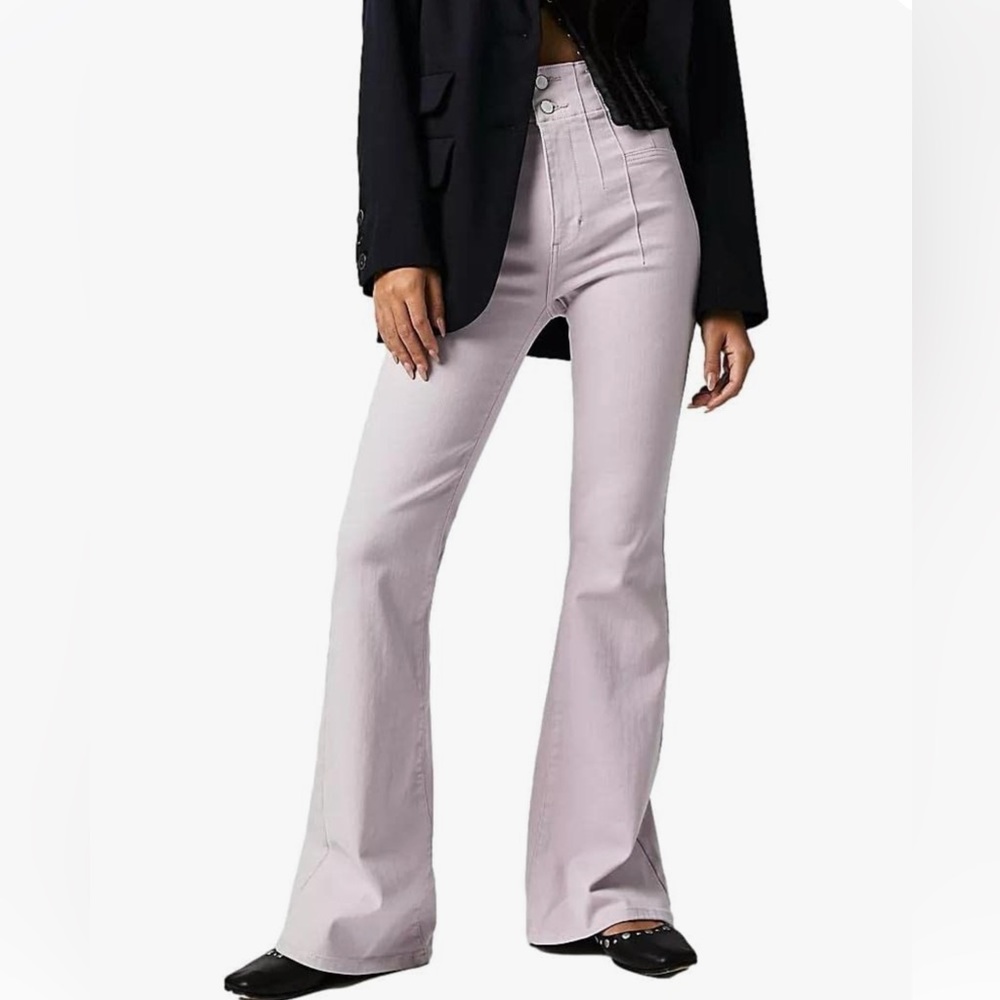 NEW! Free People Jayde flare jean in lavender